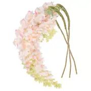3-Pack Artificial Vines with Flowers, 3.18Feet Silk Flower Garland [Champagne]