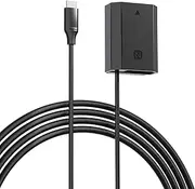 [F1TP] USB C to np-fz100 dummy battery Continuous Power Supply for Sony FX3,Alpha A7 III, A6600, A7III, FX3, A7C, A1, A7 IV, A7IV, A7R III, A7S III, A7R IV, A9 II, A9, A9S, A9R, ZV-E1, ZV-E10 II Cameras