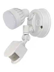 Guard Link 1 Light LED Flood Light with Motion Sensor and Wireless Interconnectivity in White