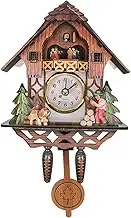 Homoyoyo Retro Wooden Wall Clock Hampton Style Decor for Indoor Outdoor Silent Wall Decor for Bedroom Living Room Bar