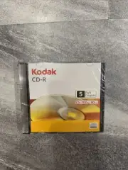 Kodak CD-R 52X 700MB 80 Minutes 5 Pack New & Sealed.