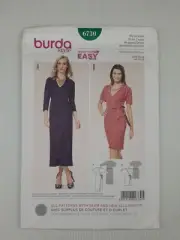Burda Sewing Pattern 6730 Women's Dress Pattern Size US 10-20 EUR 36-46 NEW