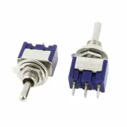 AC 125V 6A Electrical 3 Positions Locking ON OFF ON SPDT Toggle Switch