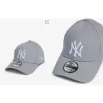 NEW ERA 9FORTY NY CAP 電繡LOGO NEWYORK 灰色 灰 白LOGO 復古 硬挺 洋基 老帽