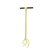 BARAYSTUS Height Adjustable Hand Tiller Garden Claw Twist Tiller Cultivator T...