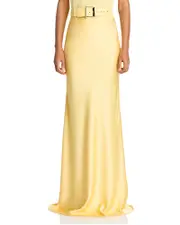 Sergio Hudson Silk Maxi Skirt