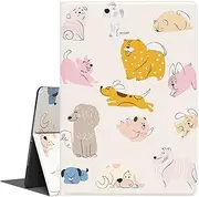 Feams iPad 9th/8th/7th Generation Case, PU Leather iPad 10.2 Case 2021 2020 2019 Flip Stand Cover with Auto Wake/Sleep for iPad 9th/8th/7th Gen 10.2 Inch 2021 2020 2019 Tablet, Cute Dog