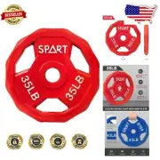 2-Inch Olympic Weight Plates, Color-Coded for Easy Identification & Grip
