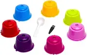 Coffee Capsule Cup Refillable Reusable Universal Plastic Filter Cups Pods for Ground Coffee, Coffee Capsule Cup