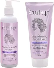 Curl Up Hair Wash Combo with Curly Hair Shampoo And Conditioner - For Dry Frizzy, Wavy & Curly Hair - Sulphate Paraben And Silicone Free (Combo of 2)-400ml