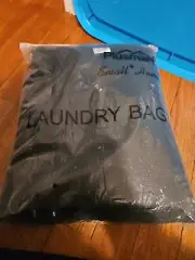 Set Of 4 Large Plusmart Mesh Laundry Bags 36x24 In Black