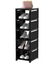 6-Tier Shoe Rack Shoe Organizer, Adjustable Rack Sturdy Easy to Assemble Narr...