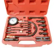 Diesel Engine Cylinder Compression Tester With Case 0-1000PSI Pressure Detector