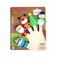 在飛比找PChome24h購物優惠-[Vanibaby 手指偶 親子溝通幼兒教具-聖誕系列
