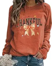 [LLHXRUI] Women Are You Fall-O-Ween Jesus Matthew 4:19 Thanksgiving Sweatshirt Vintage Christian Faith T Shirt Casual Fall Top