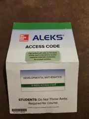 Aleks Access Code, 6 Weeks, Developmental Mathematics, ISBN: 9780072453737