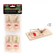 20PCS Wooden Mouse Traps Reusable Traditional Pest Rodent Mice Rat Traps