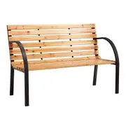 Outdoor Garden Bench Seat Length Wooden Benches Relax Lounge Patio 120.5x59x84cm