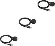 DOITOOL 3pcs Fenix 5s Compatible Data Cable Charger Fast Charging Dock for Watch Sturdy Charging Clip Accessory