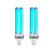 9W UVC Bulb G23 Base for Aquarium Pond Filter UV Clarifier 2-Pack