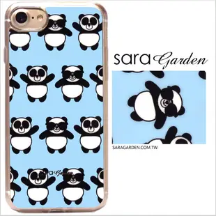 【Sara Garden】客製化 軟殼 蘋果 iPhone6 iphone6s i6 i6s 手機殼 保護套 全包邊 掛繩孔 可愛墨鏡熊貓