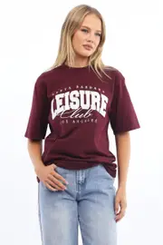Red Graphic Tee Short Sleeve - Size XXS, Women's Graphic Tee