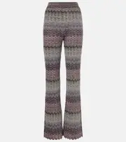 [Missoni] Missoni Zigzag high-rise flared pants AU 18 multicoloured