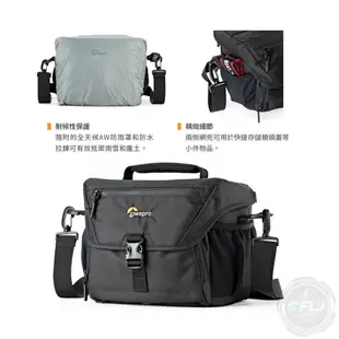 【飛翔商城】LOWEPRO 羅普 Nova 180 AW II 諾瓦 側背相機包 黑色◉公司貨◉斜背攝影包