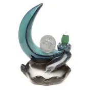 AMAZING Crescent Moon Backflow Cone Incense Burner. MUST SEE!