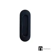 Matt Black Finish Oval Flush Pull (120mm x 40mm) 1155MM- Sliding Door Handle