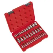 Sealey TRX-Star Socket & Security Socket Bit Set 38pc 1/4", 3/8" & 1/2"Sq Drive