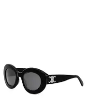 Celine Triomphe Round Sunglasses, 52.9mm