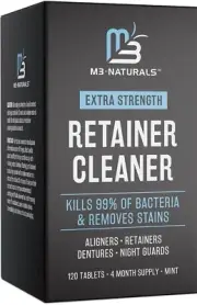 Retainer Cleanser Tablets Invisalign Cleaner FSA HSA Approved Rice Odor and Stai