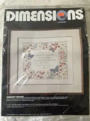 New Sealed Dimensions Serenity Prayer 1308 Stamped Crewel Embroidery Stitch Kit