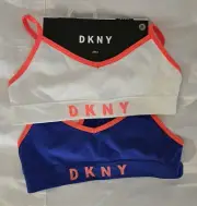 NWT - 2 Pack Girls DKNY Seamless Adjustable Racer Back Bralette