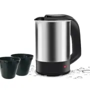 Mini Electric Kettle Tea Coffee Stainless Steel 1000W Portable Travel Water Boil