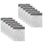 12x 60pc TopChef Paper Doilies Round Disposable Placemats/Coasters 16cm White