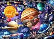 HUADADA Jigsaw Puzzles for Adults 1000 Pieces, Puzzles for Adults 1000 Piece, Challenging Game Toys, Impossible Puzzle, Family Decoration Puzzle - Solar System