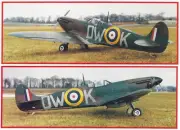 1/7 Scale British WW-II Supermarine Spitfire Mk.1 Plans,Templates,Instruct. 63ws
