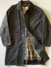 Masterpiece RRL Waxed Cotton Coat M Wax Oilcloth Corduroy Barbour Babou