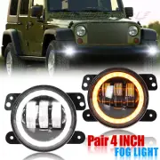 For Jeep Wrangler JK 2 Door 2007-2015 Front Bumper Lamp 2PCS LED Fog Lights (for: Jeep)