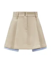 Moncler Enfant Pleated Mini Skirt 8Y,14Y Camel beige