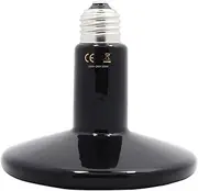 250 Watt Reptile Heat Lamp Bulb, No Light Infrared Ceramic Heat Emitter for Pets Terrarium Brooder Coop, Lizard, Aquarium, Lambs, Snake, Amphibian, Black