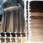 THICK Double Drawn Nail U Tip Human Hair Extensions Pre-bonded Keratin Blonde US