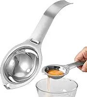 Egg Separation Tool - Egg White Separator, Egg Yolk Filtration Spoon | Egg Yolk Extractor Durable Egg Divider Egg Sieving Equipment, Easy to Clean Kitchen Utensils Compact Egg Strainer for Baking Food