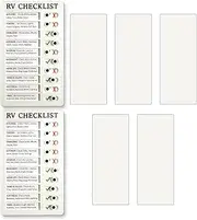 RV Checklist Memo Board,2Pcs Chore Chart Memo Boards,Detachable Message Board,Portable Memo Board,Chore Chart Detachable and Reusable Memo Note Board,Plastic Checklist Board with 5Pcs Blank Cards