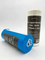 My Paint & Co Pre-Taped Masking Film 2.7m * 20m Refill (16 Rolls + 2dispensers).