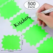 500 Piece Price Stickers Sale Tags Stickers Price Tags Adhesive Starburst