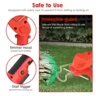 Cordless Grass Trimmer Edger 21V Battery-Powerd Electric Brush Cu
