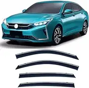 Car Wind Deflectors for Aeolus D53 MK1 2021-2025, Window Visor Rain Guards Smoke Tinted Weather Deflector Shields for Sun Rain Protection